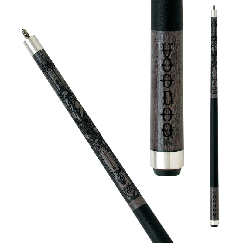Voodoo Grey VOD13 Cemetery Pool Cue - Billiard and Pool Center