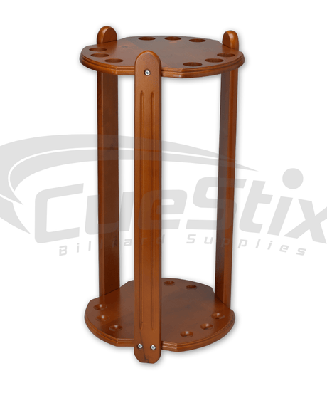 9 Cue FR9 Deluxe Oak Floor Rack FR9 - Billiard_And_Pool_Center