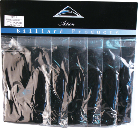 Action BGLAC12 Glove - 12ct Display - Billiard & Pool Center