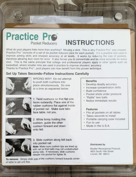 Pocket GAPR Reducers - Billiard and Pool Center