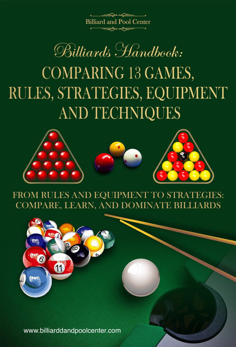 Billiards Handbook: Comparing 13 Games, Rules, Strategies, Equipment and Techniques - Billiard and Pool Center