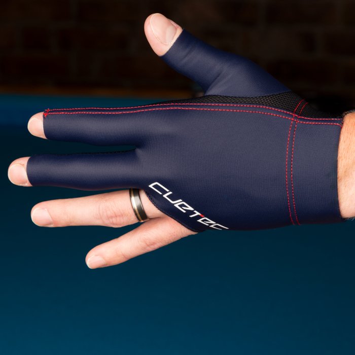 Cuetec Axis Glove Navy - Bridge Hand Left - Billiard and Pool Center