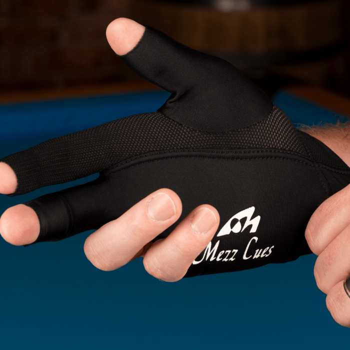 Mezz BGZZB Black Billiard Glove - Universal - Billiard and Pool Center