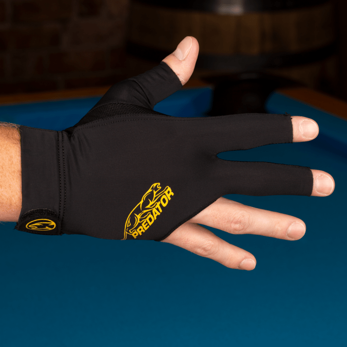 Predator Pool Bridge Predator Black & Yellow Glove - Bridge Hand Right - Billiard & Pool Center