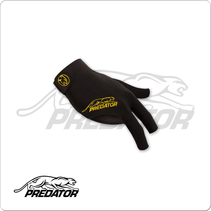 Predator BGRPY Black & Yellow Glove - Bridge Hand Right - Billiard and Pool Center