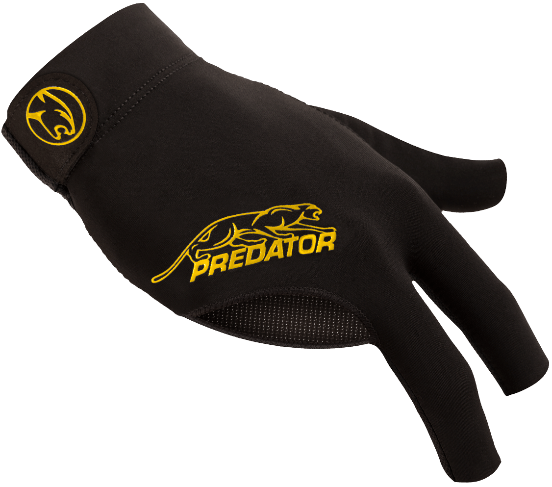 Predator BGRPY Black & Yellow Glove - Bridge Hand Right - Billiard and Pool Center