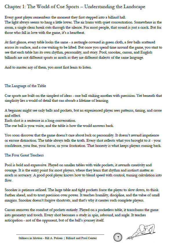 Stillness in Motion - The Inner Path to Mastery in Billiards and Life - Billiard_And_Pool_Center