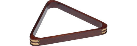 Action RK8B Wood Stain Triangle Rack w/ Brass Corners - Billiard_And_Pool_Center