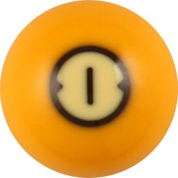 Pool Ball Orange 