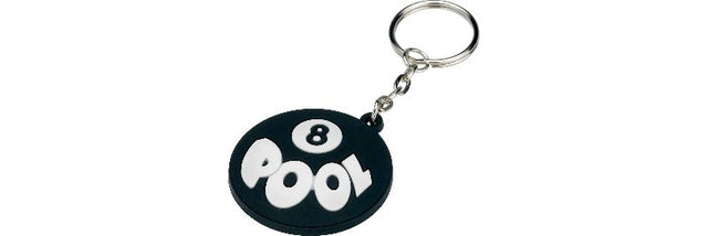 Rubber 8 Ball Pool Key Chain - Billiard_And_Pool_Center