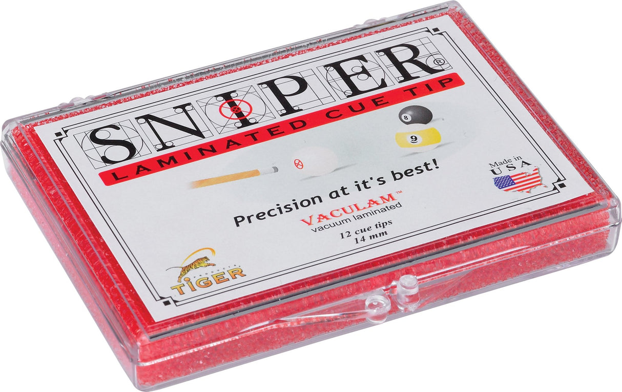 Tiger Sniper QTTSNP12 Cue Tip (box of 12) - Billiard_And_Pool_Center