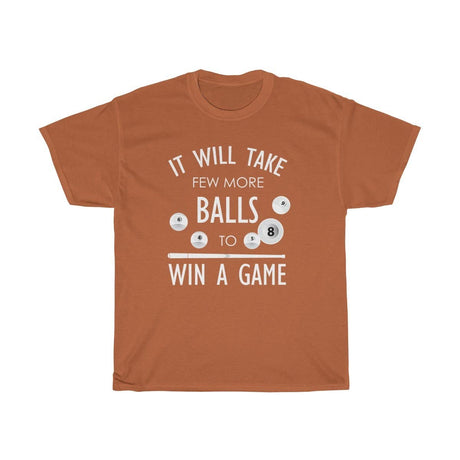 Unisex Heavy Cotton T-Shirt - Win a Game - Billiard_And_Pool_Center